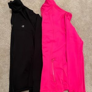 Black Jacket / Champion Brand - Pink Jacket / Kirkland Brand - Both Size Small